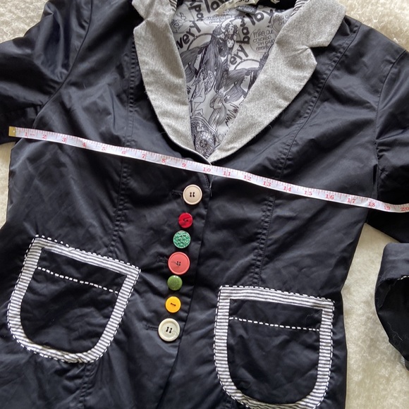 Desigual black colorful buttons blazer - Picture 11 of 11